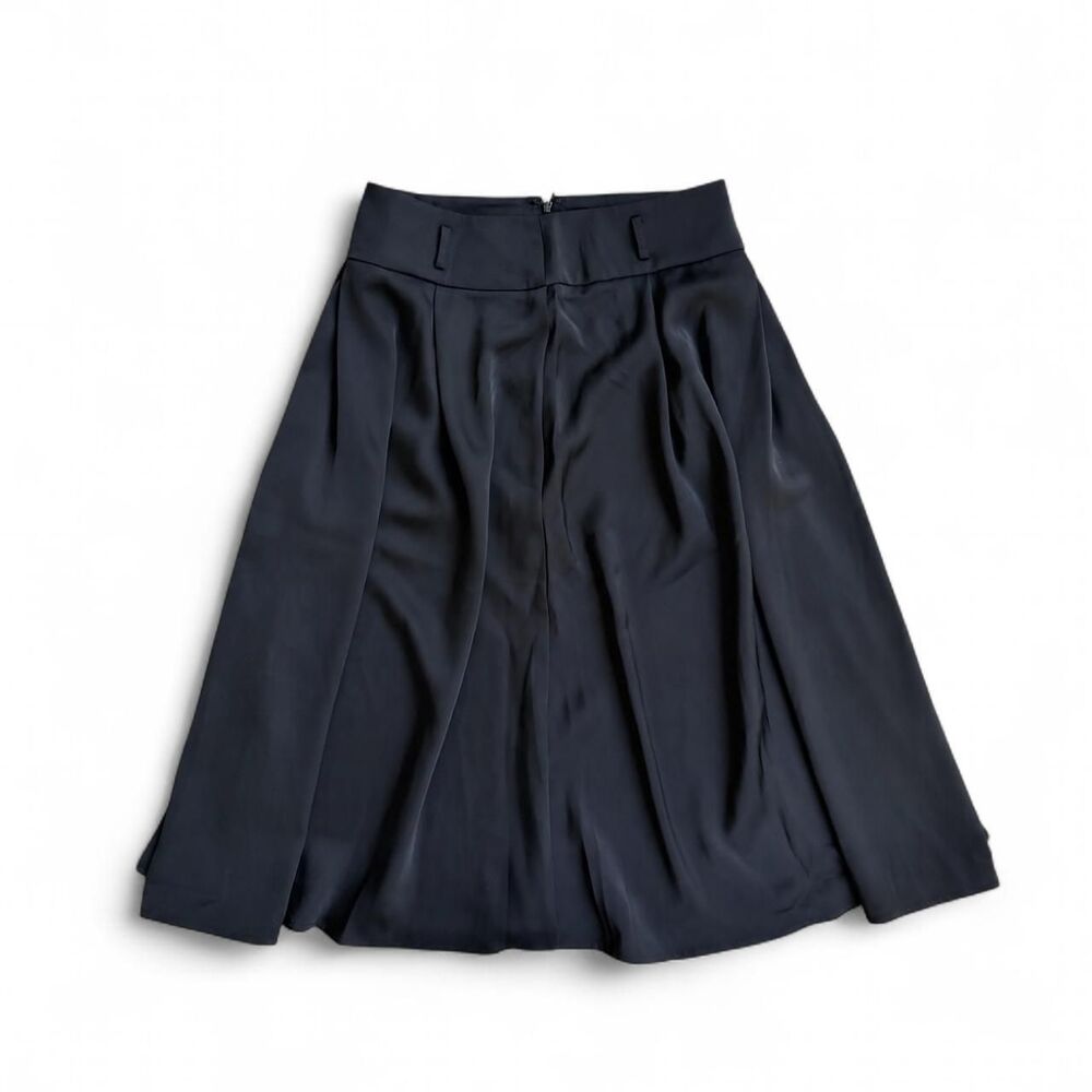 Commense Black Classy Pleated Midi Skirt Size S